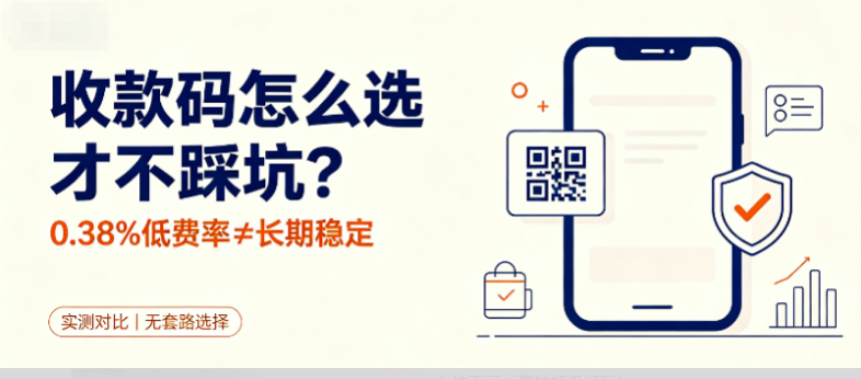 收款码挑选避坑指南：0.38%低费率暗藏套路，实测几款长期稳定无坑收款码