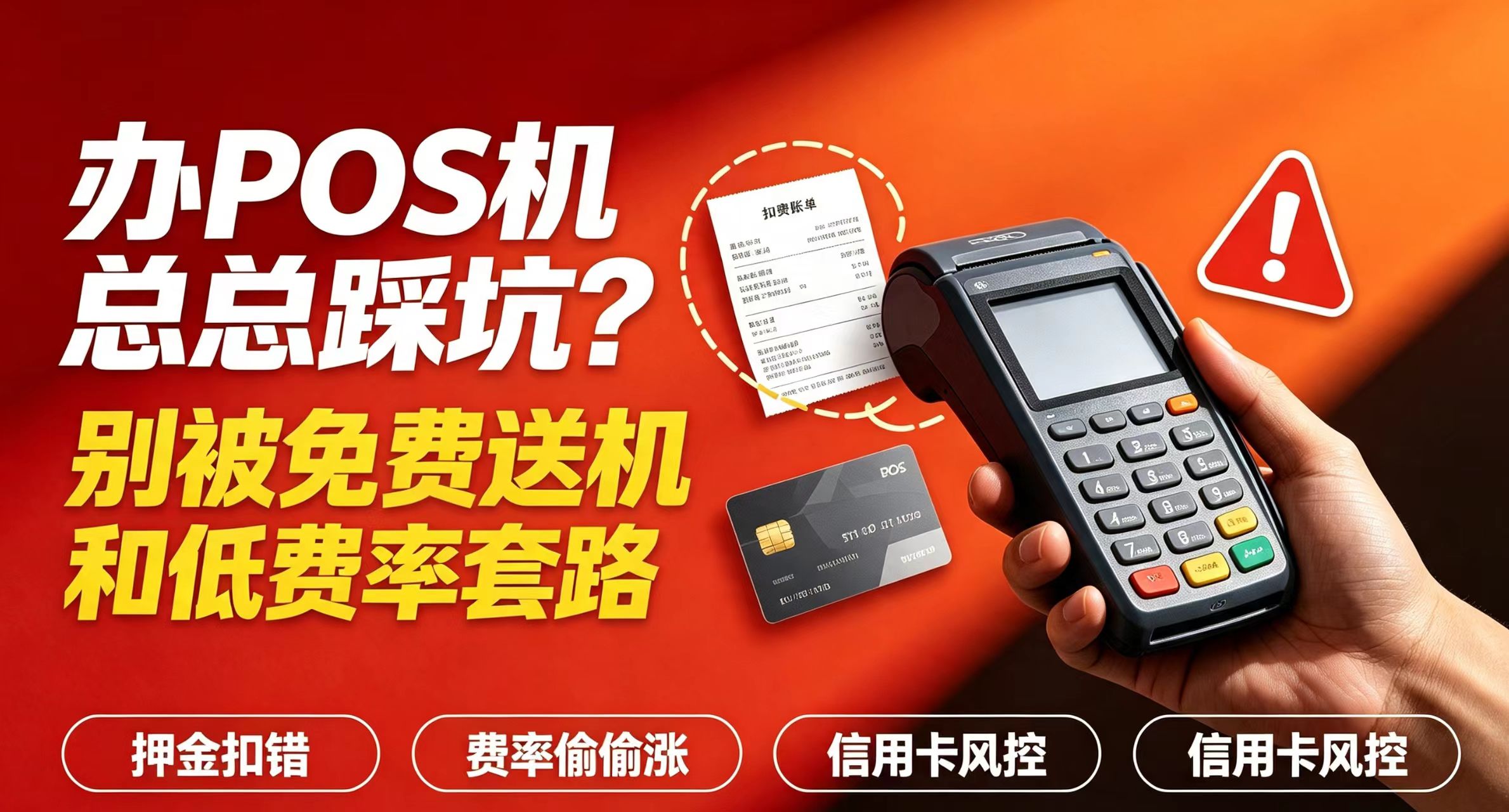 同样是办POS机，为啥别人用得安稳，你却被扣押金、卡片频繁受限？