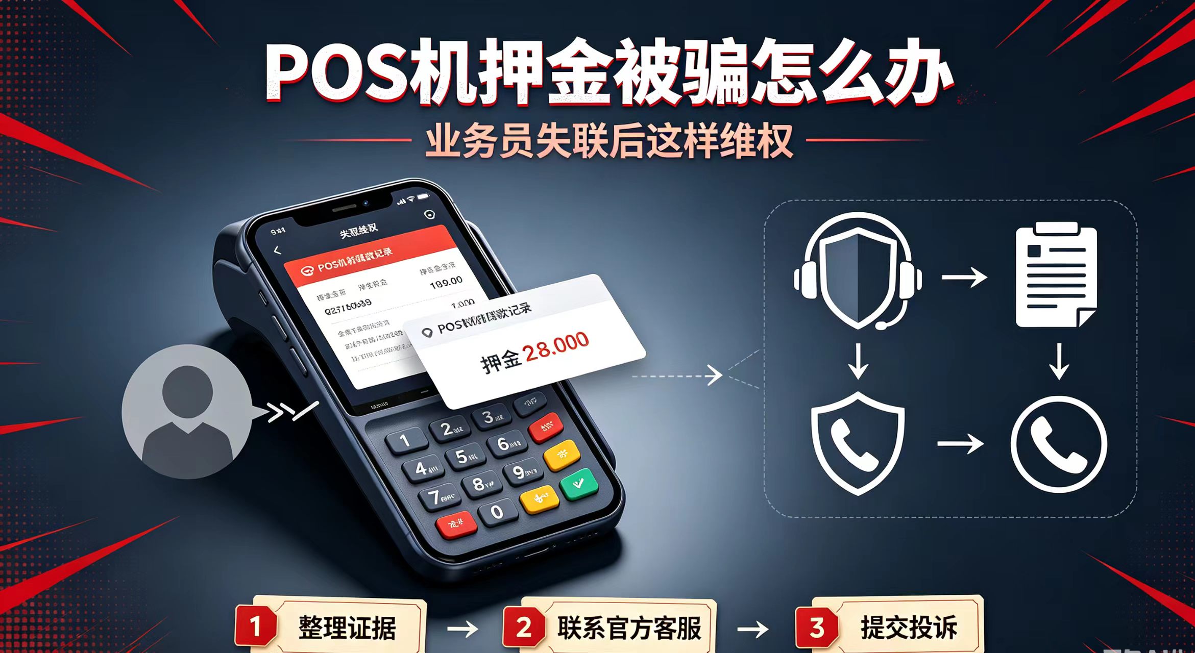 立刷官网：POS机押金被骗，当初办理的业务员失联该怎么办？