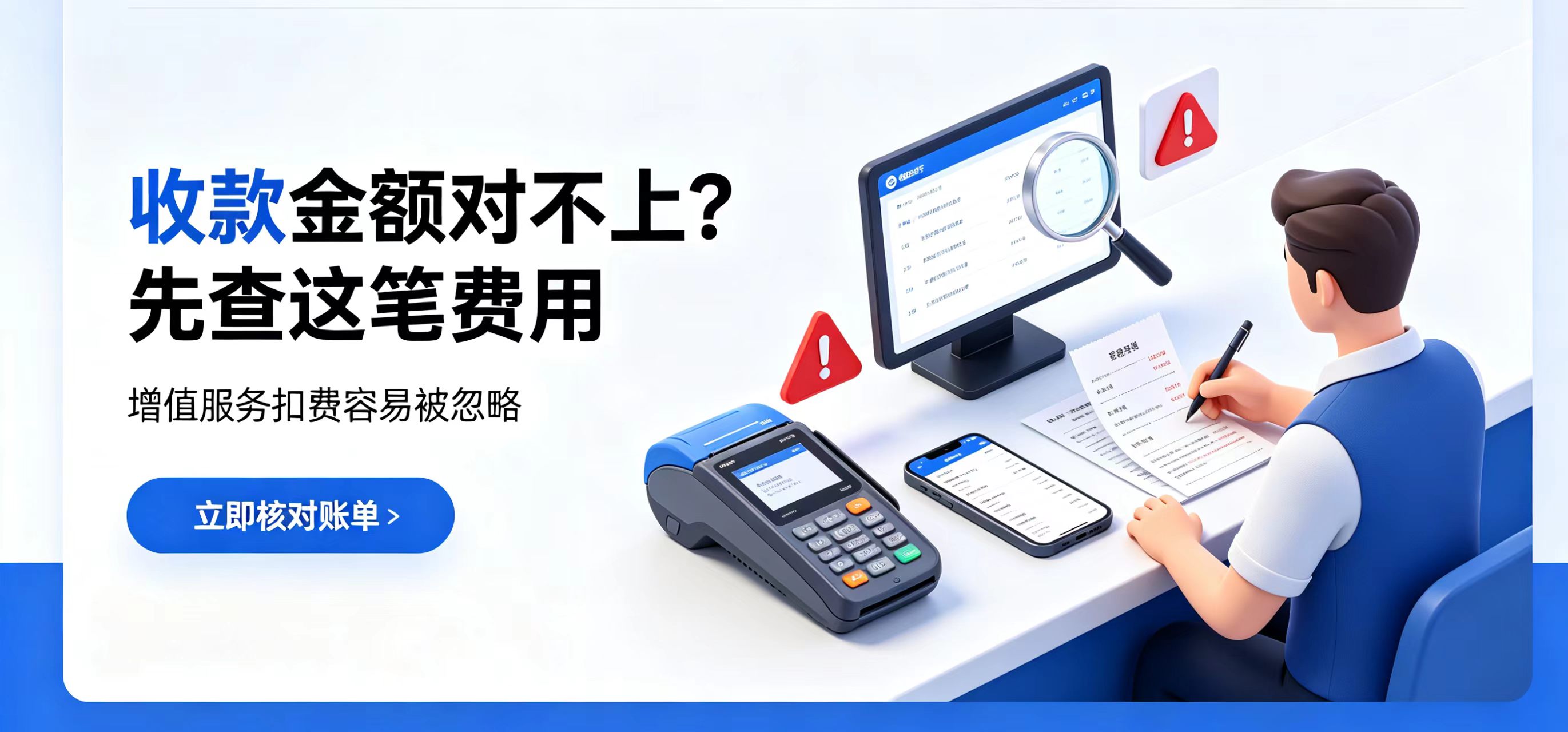 刷卡金额对不上？嘉联支付「收款无忧」隐形扣费一定要当心