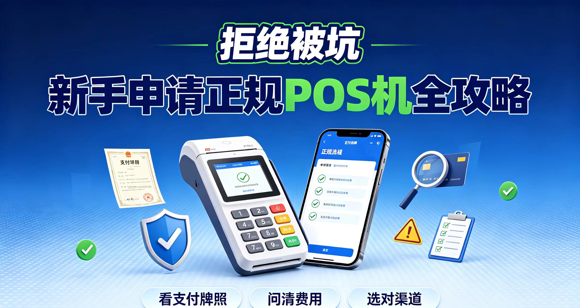 拒绝被坑｜新手申请正规POS机完整攻略，避坑要点收好